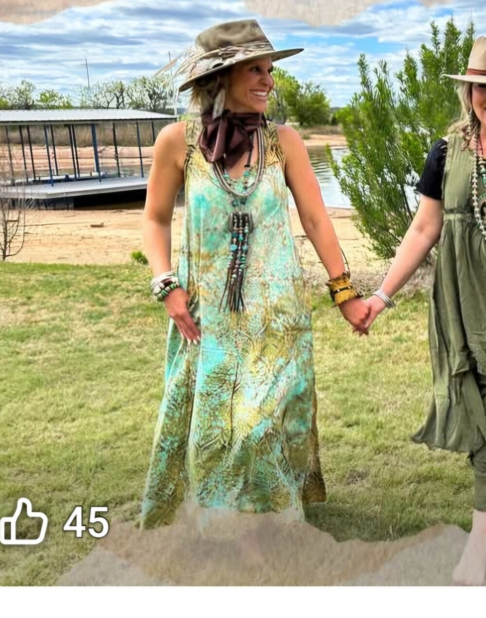 A Rare Bird Maxi Dress NWOT L/XL